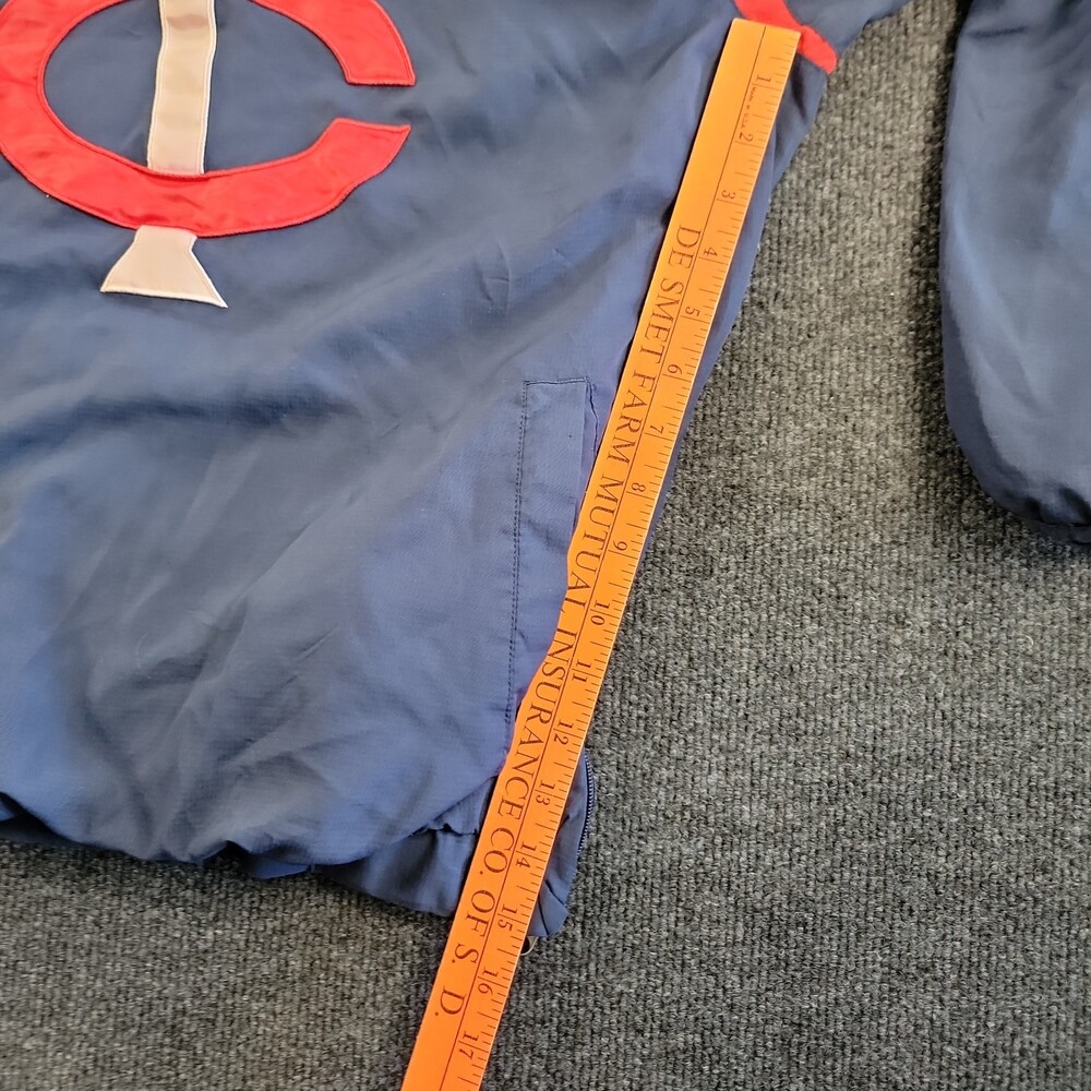 Minnesota Twins Pullover Jacket Mens Size Large Genuine Merchandise Zip Side VTG - Picture 5 of 10